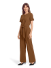 BETTY & CO Jumpsuit mit Bindegürtel in braun