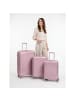 PICARD Vienna 4 Rollen Kofferset 3-teilig mit Dehnfalte rose