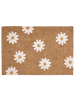 Beliani Fußmatte TOPKO in Naturfarben/Weiß - (W) 40 x (L) 60 cm