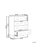 Beliani Büroschränke ENAGO in Beige - (W) 80 x (H) 102 x (L) 40 cm