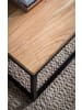 FineBuy Couchtisch in Braun / Akazie / 120x60x40