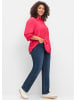sheego Gerade Jeans in dark blue denim