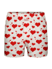 Sugar Pine Boxer Webboxershorts weit Motive Print in Herzen weiß