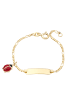 Amor Identarmband Gold 375/9 ct in Rot