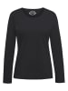 GOLDNER Shirt T-Shirt mit Rundhals in schwarz
