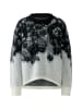 Oui Pullover in white black