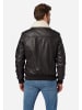 Ricano Lederjacke M-Bomber in Braun