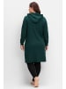 sheego Sweatkleid in tiefgrün