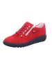 WALDLÄUFER Damen- Schnürschuhe VELOUR in rot