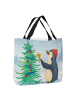 Mr. & Mrs. Panda Shopper Pinguin Weihnachtsbaum Design ohne Spruch in Weiß