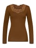 Hanro Longsleeve Ellis in gingerbread