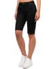 Cipo & Baxx Cipo & Baxx Damen Straight Fit Capri Hose Mid Waist WK186 Black W32/