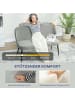HOMCOM Sofa in Grau 127L x 63B x 84,5H cm
