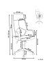 Beliani Bürostuhl DELIGHT in Beige/Weiß - (W) 64 x (H) 116 x (L) 64 cm