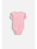 Coccodrillo Body mit kurzen Ärmeln und Rüschen in gedämpftes Rosa