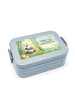 Mr. & Mrs. Panda Lunchbox Panda beflügelt Pommes Design mit Spruch in Blau Pastell