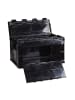 relaxdays 2x Transportbox in Schwarz - 60 l