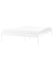 Beliani Doppelbett VAURS in Weiß - (W) 167 x (H) 38 x (L) 206 cm