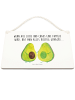 Mr. & Mrs. Panda Deko Schild Avocado Pärchen mit Spruch in Weiß