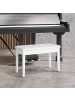 HOMCOM Klavierhocker in Weiß 76L x 36B x 50H cm
