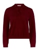 BETTY & CO Strickpullover mit Kragen in Fall Burgundy