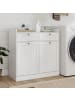 COSTWAY Kippbarer Wäscheschrank 79 x 40 x 80 cm in Weiß