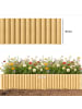 Outsunny Gartenzaun,176B x 30H cm,Naturholz