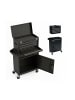 relaxdays Werkstattwagen in Schwarz - (B)59,5 x (H)104 x (T)28 cm