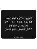 Mr. & Mrs. Panda Mouse Pad Spruch Handwerker Lösung mit Spruch in Schwarz