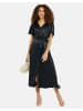 Threadbare Sommerkleid THB Salad Satin Midi in Black