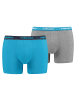 HEAD Boxershorts Basic Boxer 4P in Schwarz/Blau/Grau