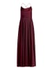 Vera Mont Abendkleid mit Wasserfallausschnitt in Deep Dahlia