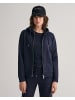 Gant Kapuzensweatjacke in Evening Blue