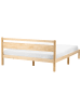 Beliani Doppelbett MERCURER in Braun - (W) 167 x (H) 80 x (L) 208 cm