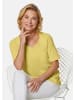 GOLDNER T-Shirt Halbarm Basic-Shirt aus Baumwolle in margerite