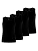 Seidensticker Seidensticker 4er Pack Herren Tank Top in schwarz