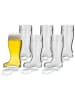 Stölzle 6er Set Biergläser Stiefel 1000 ml in transparent
