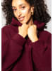 SASSYCLASSY Oversize Teddy Sweatshirt mit Kapuze in Burgundy