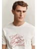 Gant T-Shirt in ecru rot - 0001