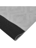 Beliani Kurzflor KEVIREL in Grau - (W) 80 x (L) 300 cm