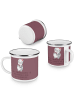 Mr. & Mrs. Panda Camping Emaille Tasse Junggesellinnenabschied E... in Kaffa Coffee