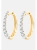 Ethische Diamanten Ohrringe aus 375 Gelbgold mit Lab Grown Diamant
