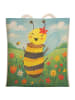 Mr. & Mrs. Panda Shopping Bag Biene Happy Design ohne Spruch in Weiß