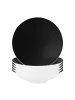 Seltmann Weiden 6er Set Pasta- / Suppenteller Life Fashion in ø 23,3 cm in Glamorous Black