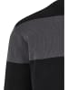 Urban Classics Crew Neck Jumper in black/darkshadow
