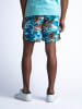 Petrol Industries Badehose mit tropischem Print Floridian in Blau