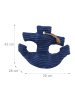 relaxdays Türstopper "Anker" in Dunkelblau - (B)42 x (H)38 x (T)28 cm