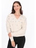 Usha Women Sweater in cream melange