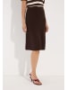 More & More feiner, femininer Strickrock, Schlupfform in brown