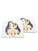 Mr. & Mrs. Panda Getränkeuntersetzer Pinguine Einschlafen ohne S... in Weiß